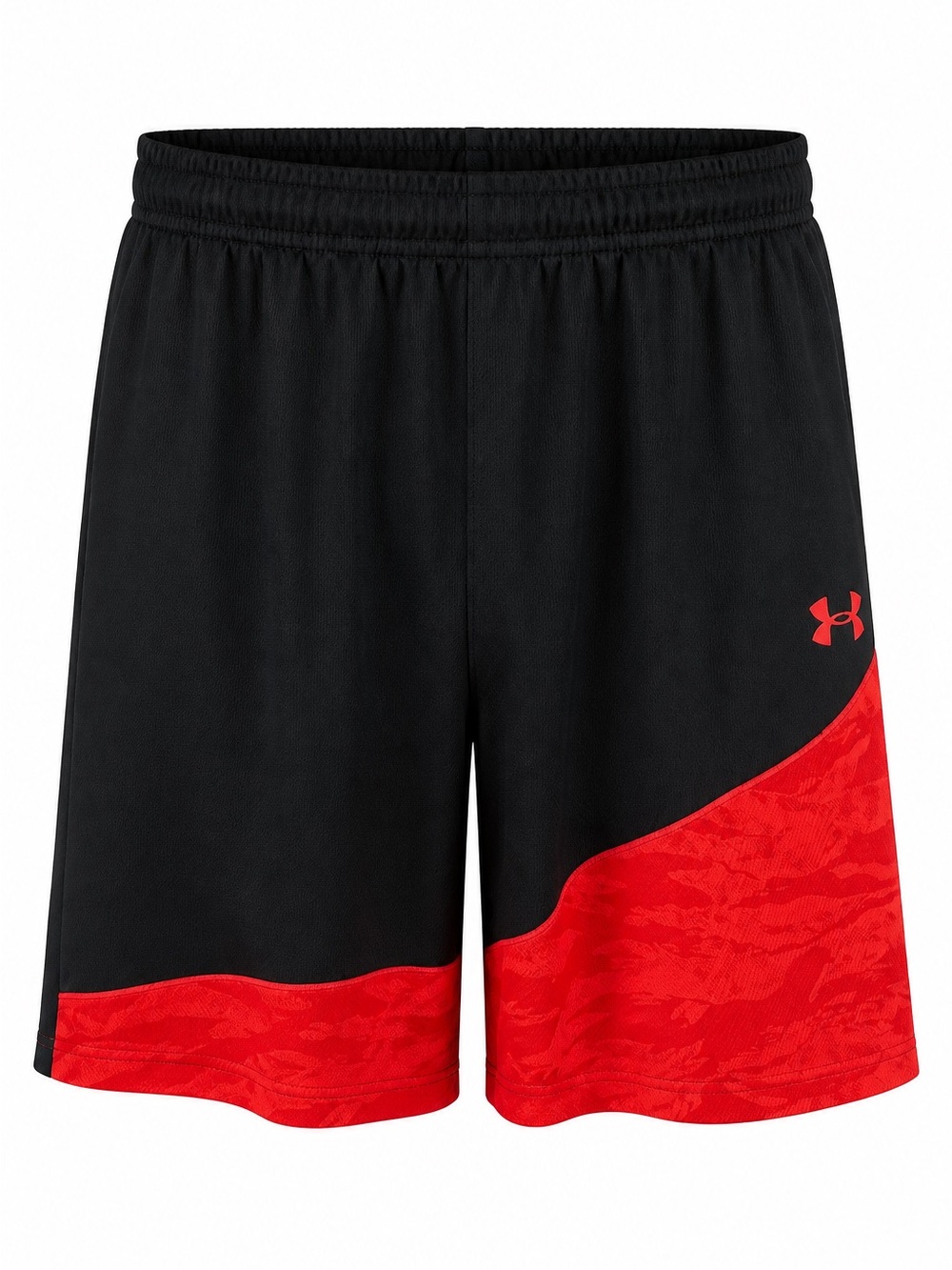 Under Armour Black and Red Athletic Shorts